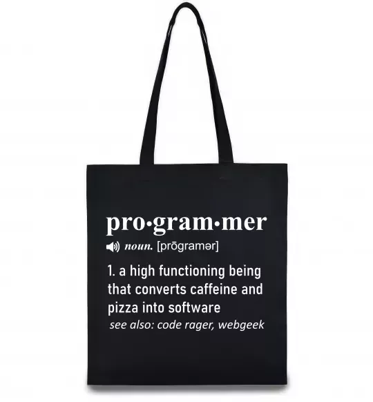 Еко-сумка Pro gram mer Чорний фото