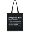 Еко-сумка Pro gram mer Чорний Еко-сумка Pro gram mer Чорний фото