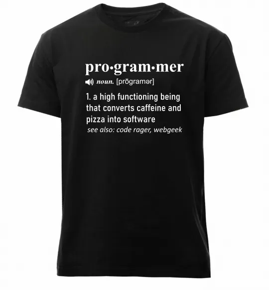 Мужская премиум футболка Pro gram mer Черный фото