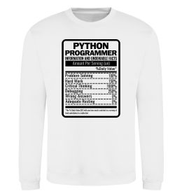 Свитшот Python programmer Свитшот Python programmer