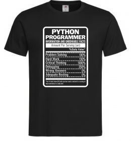Мужская футболка Python programmer