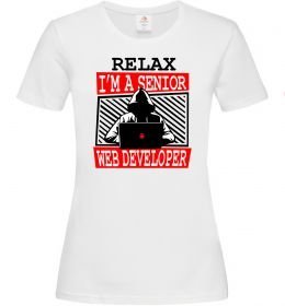 Женская футболка Senior web developer Женская футболка Senior web developer