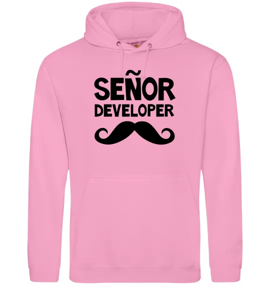 Женская толстовка (худи) Senior developer Розовый фото