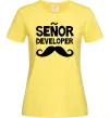 Женская футболка Senior developer Лимонный Женская футболка Senior developer Лимонный фото