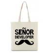 Еко-сумка Senior developer Бежевий фото