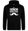Мужская толстовка (худи) Senior developer Черный Мужская толстовка (худи) Senior developer Черный фото