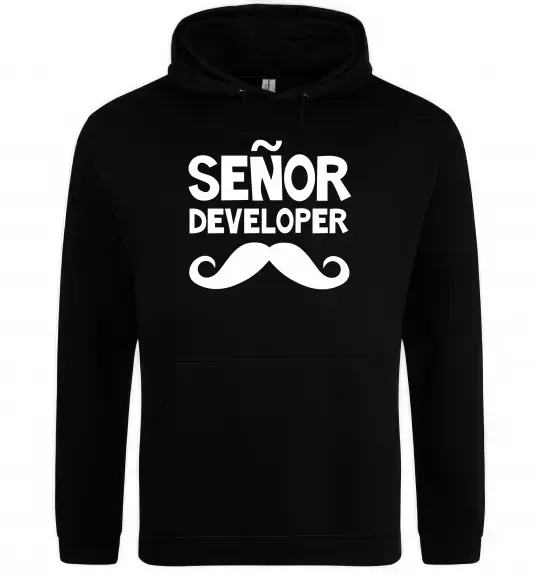 Женская толстовка (худи) Senior developer Черный фото