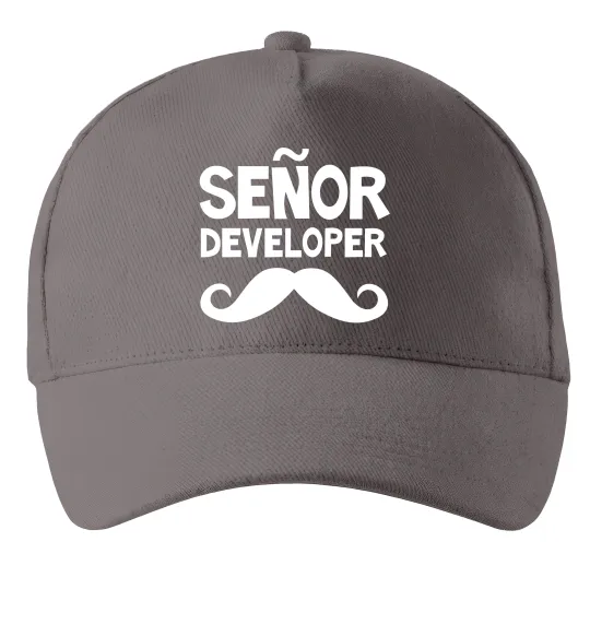 Кепка Senior developer Серый фото