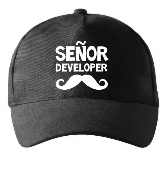 Кепка Senior developer Чорний фото