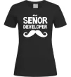 Женская футболка Senior developer Черный Женская футболка Senior developer Черный фото