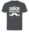 Мужская футболка Senior developer Графит фото