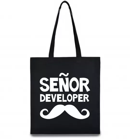 Еко-сумка Senior developer Чорний фото