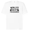 Футболка Оверсайз World`s best programmer Білий фото