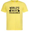 Чоловіча футболка World`s best programmer Лимонний Чоловіча футболка World`s best programmer Лимонний фото