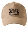 Кепка World`s best programmer Пісочний фото