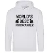 Чоловіча толстовка (худі) World`s best programmer Сірий меланж Чоловіча толстовка (худі) World`s best programmer Сірий меланж фото