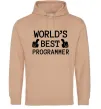 Чоловіча толстовка (худі) World`s best programmer Пісочний Чоловіча толстовка (худі) World`s best programmer Пісочний фото
