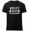 Чоловіча преміум футболка World`s best programmer Чорний Чоловіча преміум футболка World`s best programmer Чорний фото