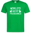 Чоловіча футболка World`s best programmer Зелений Чоловіча футболка World`s best programmer Зелений фото