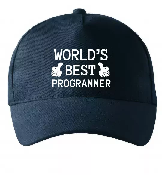 Кепка World`s best programmer Темно-синій фото