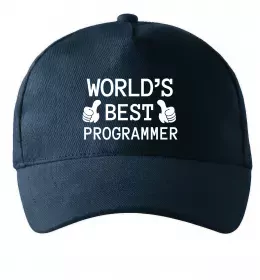 Кепка World`s best programmer Темно-синій фото