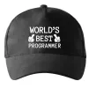 Кепка World`s best programmer Чорний фото