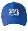 Кепка World`s best programmer Яскраво-синій фото