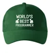 Кепка World`s best programmer Темно-зелений фото