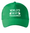 Кепка World`s best programmer Зелений фото