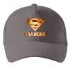 Кепка Super grandpa Серый фото