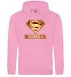 Чоловіча толстовка (худі) Super grandpa Рожевий фото
