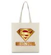 Еко-сумка Super grandpa Бежевий Еко-сумка Super grandpa Бежевий фото