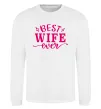 Свитшот Best wife ever Белый фото