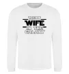 Світшот Best wife in galaxy Білий фото