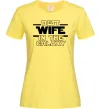 Жіноча футболка Best wife in galaxy Лимонний фото
