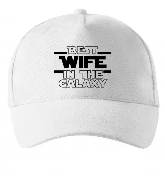 Кепка Best wife in galaxy Білий фото