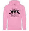 Женская толстовка (худи) Best wife in galaxy Розовый фото