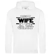 Жіноча толстовка (худі) Best wife in galaxy Білий фото