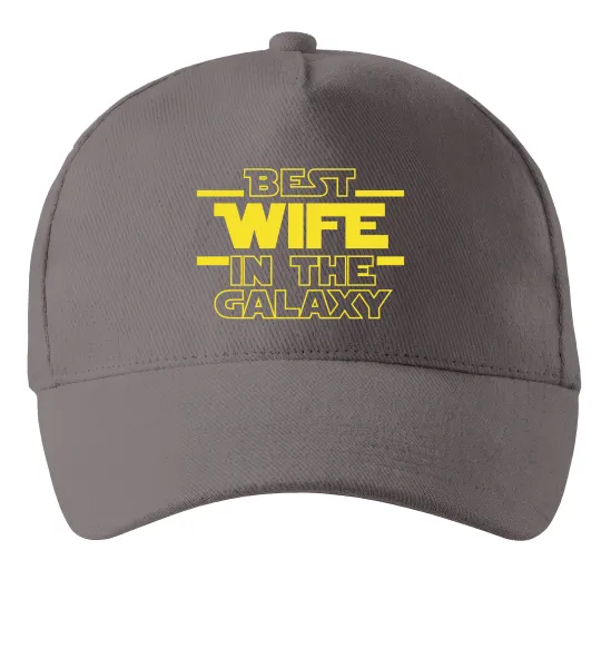 Кепка Best wife in galaxy Сірий фото