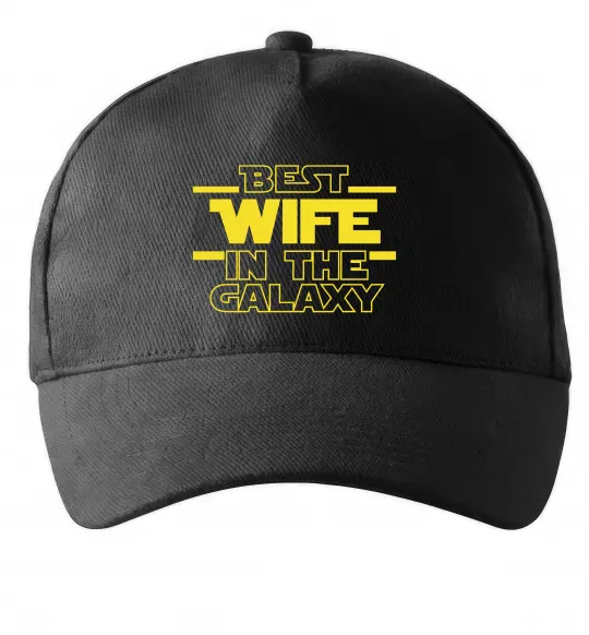 Кепка Best wife in galaxy Чорний фото