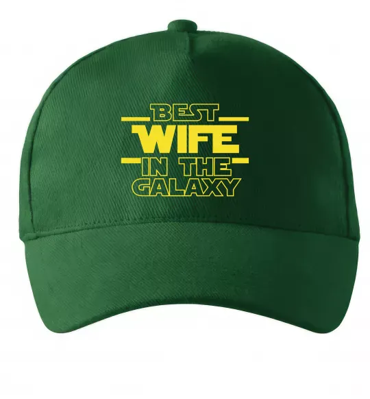 Кепка Best wife in galaxy Темно-зелений фото