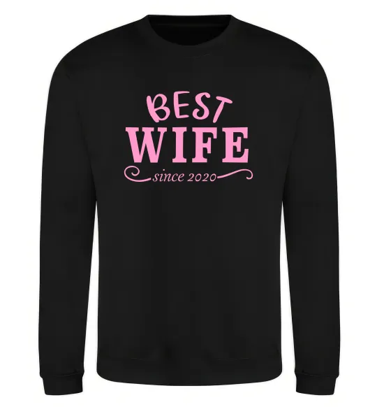 Світшот Best wife since Чорний фото