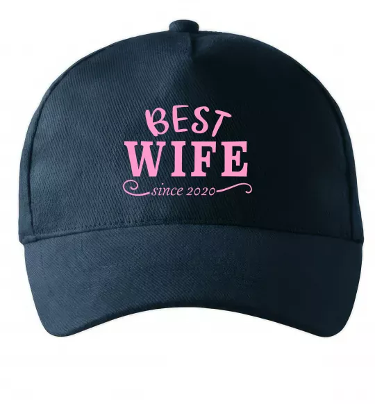 Кепка Best wife since Темно-синий фото