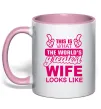 Чашка с цветной ручкой Greatest wife looks like Нежно розовый Чашка с цветной ручкой Greatest wife looks like Нежно розовый фото
