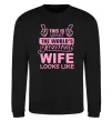 Світшот Greatest wife looks like Чорний фото