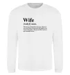 Світшот Wife person that you love Білий фото