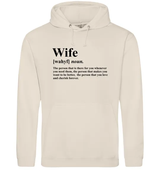 Женская толстовка (худи) Wife person that you love Таш фото