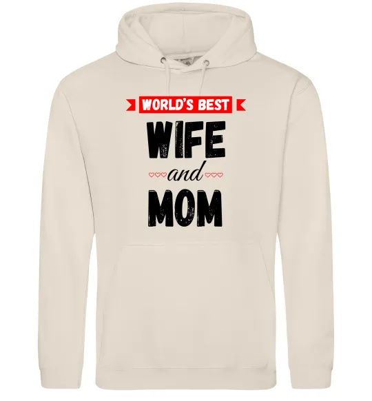 Женская толстовка (худи) World`s best wife and mom Таш фото