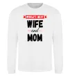 Світшот World`s best wife and mom Білий фото