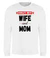 Світшот World`s best wife and mom Білий фото